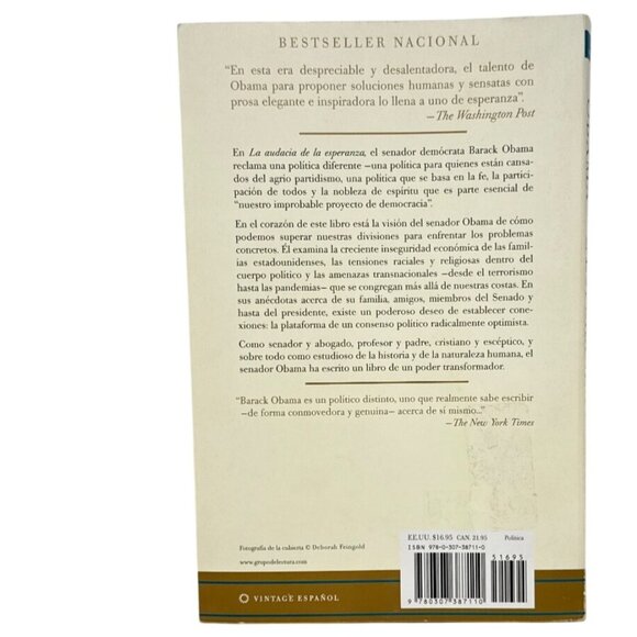 La Audacia De La Esperanza Libro En Español Por Barack Obama - Picture 4 of 4